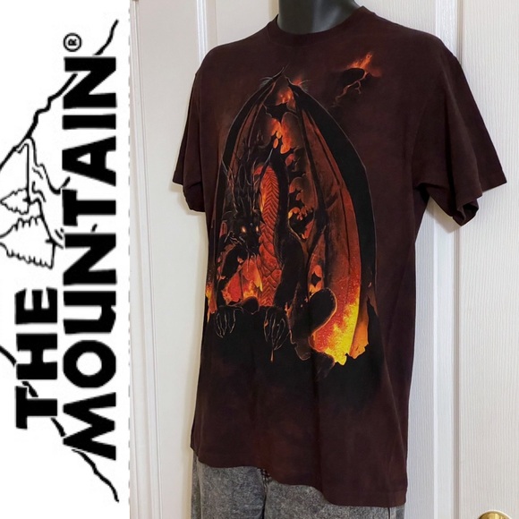 EUC The Mountain Fireball Dragon T-shirt, M - Picture 3 of 16